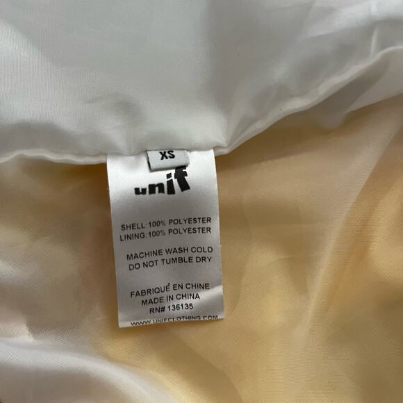 UNIF Break Jacket Size XS Hood Oversized Full Zip Pockets Lined - Picture 14 of 14